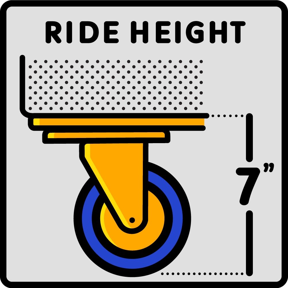 14 Bushel Blue FlatworkIroner Production Truck (With Spring Lift Platform)