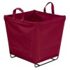 2 Bushel Burgundy Small Square Baskets
