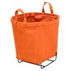 6 Bushel Orange Small Round Baskets