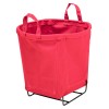 6 Bushel Red Small Round Baskets