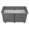 Ergonomic Spring Bottom Platform Utility Cart - Black - No Platform