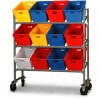 12 Tub Capacity Mobile Sort Rack