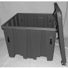 Bulk Container - Metallic Silver Cool - Stencil (1) - Casters