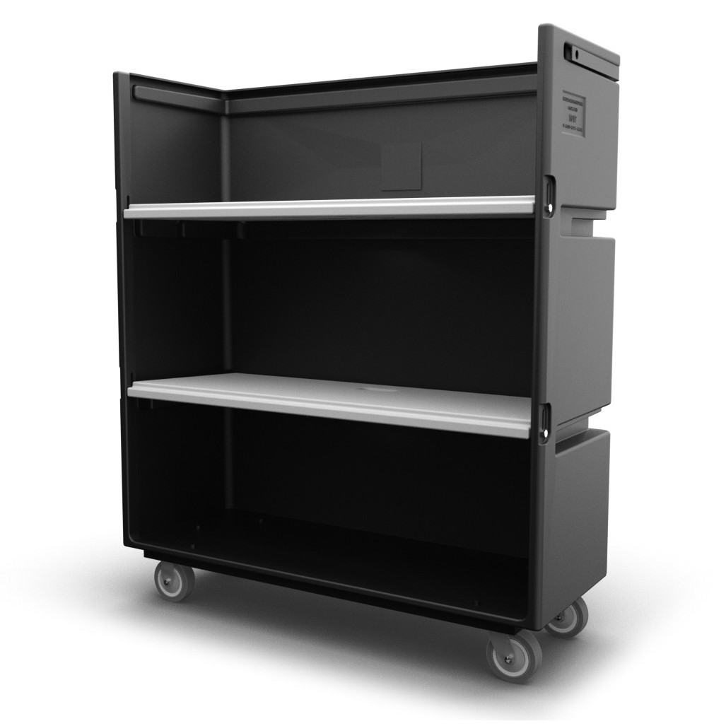 Convertible Shelf Bulk Cart Royal Blue