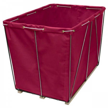 6 Bushel Burgundy Removable Style Basket.