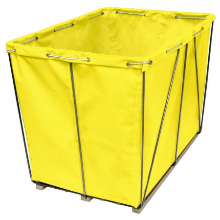 6 Bushel Yellow Removable Style Basket.