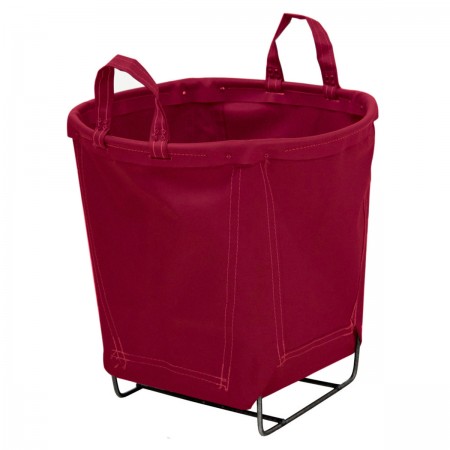 1.5 Bushel Burgundy Small Round Baskets