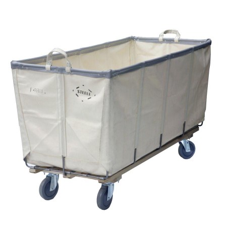 14 Bushel Natural Canvas Flatwork-Ironer Production Truck (With Spring Lift Platform)