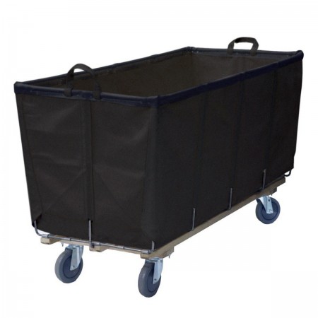 12 Bushel Black Flatwork-Ironer Production Truck (With Spring Lift Platform)