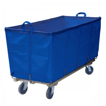 14 Bushel Blue Flatwork-Ironer Production Truck (With Spring Lift Platform)