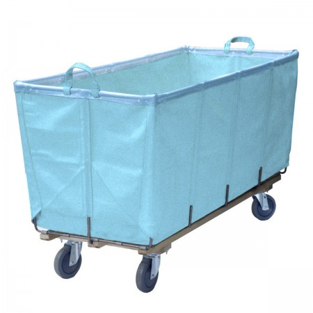 12 Bushel Lt. Blue Flatwork-Ironer Production Truck (With Spring Lift Platform)