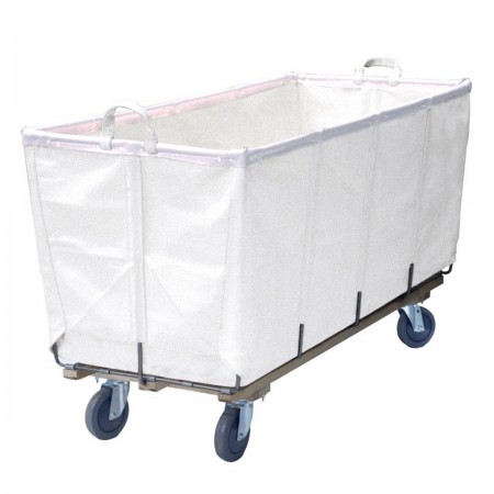 10 Bushel White Flatwork-Ironer Production Truck (With Spring Lift Platform)