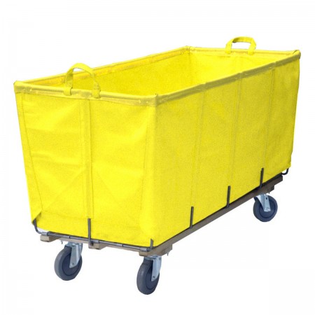 14 Bushel Yellow Flatwork-Ironer Production Truck (With Spring Lift Platform)