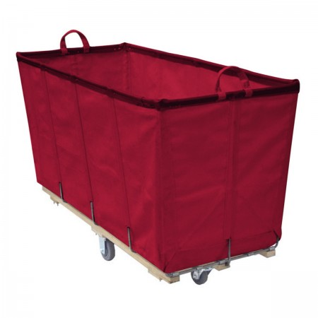 10 Bushel Burgundy Narrow Aisle Truck.