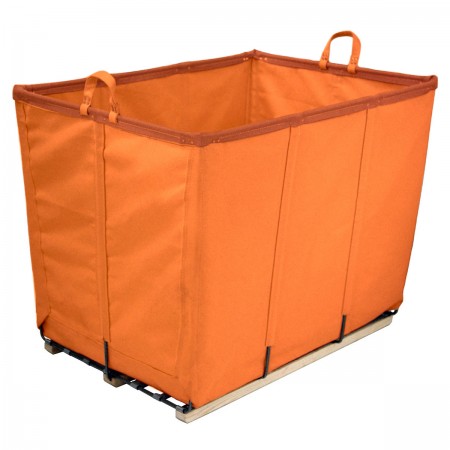 12 Bushel Orange Permanent Style Basket.