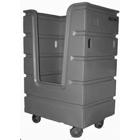 Bulk Container Cart - Cadet Blue - Casters (8")