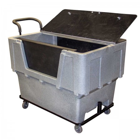 Ergonomic Secure Commercial Rolling Utility Bin