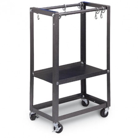 2 Bag Rack with Support Shelf