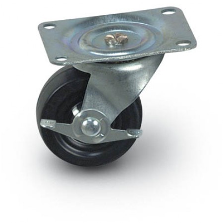 3" General Duty Swivel Casters + Brake