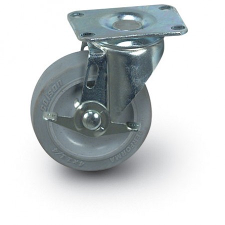 5" Quiet Rolling Swivel Caster + Brake