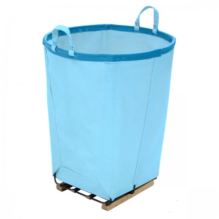 6 Bushel Lt. Blue Round Basket.