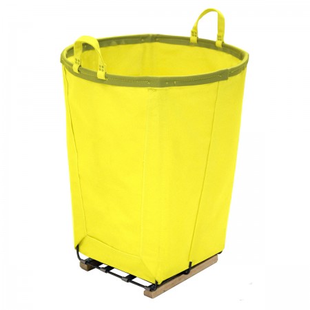 6 Bushel Yellow Round Basket.