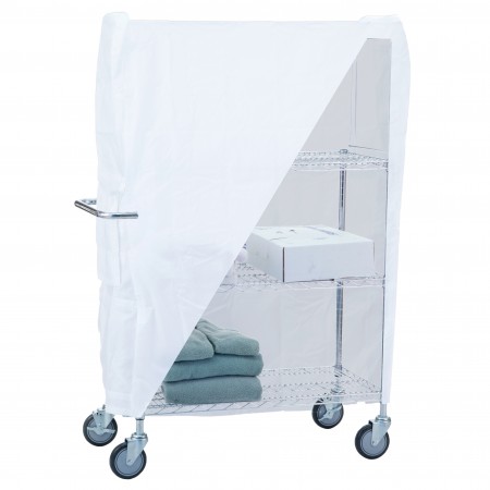 White Nylon Utility Cart Cover Kit, 18x48x42