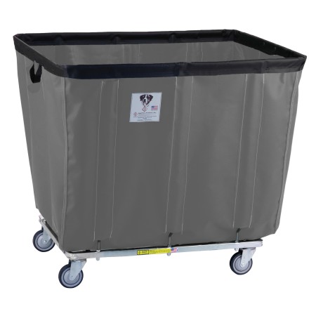 18 Bushel Permanent Liner Basket Truck w/ Antimicrobial Liner, Navy