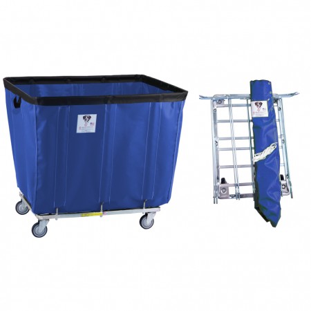 12 Bushel "UPS/FEDEX-ABLE" Vinyl Basket Truck, Blue