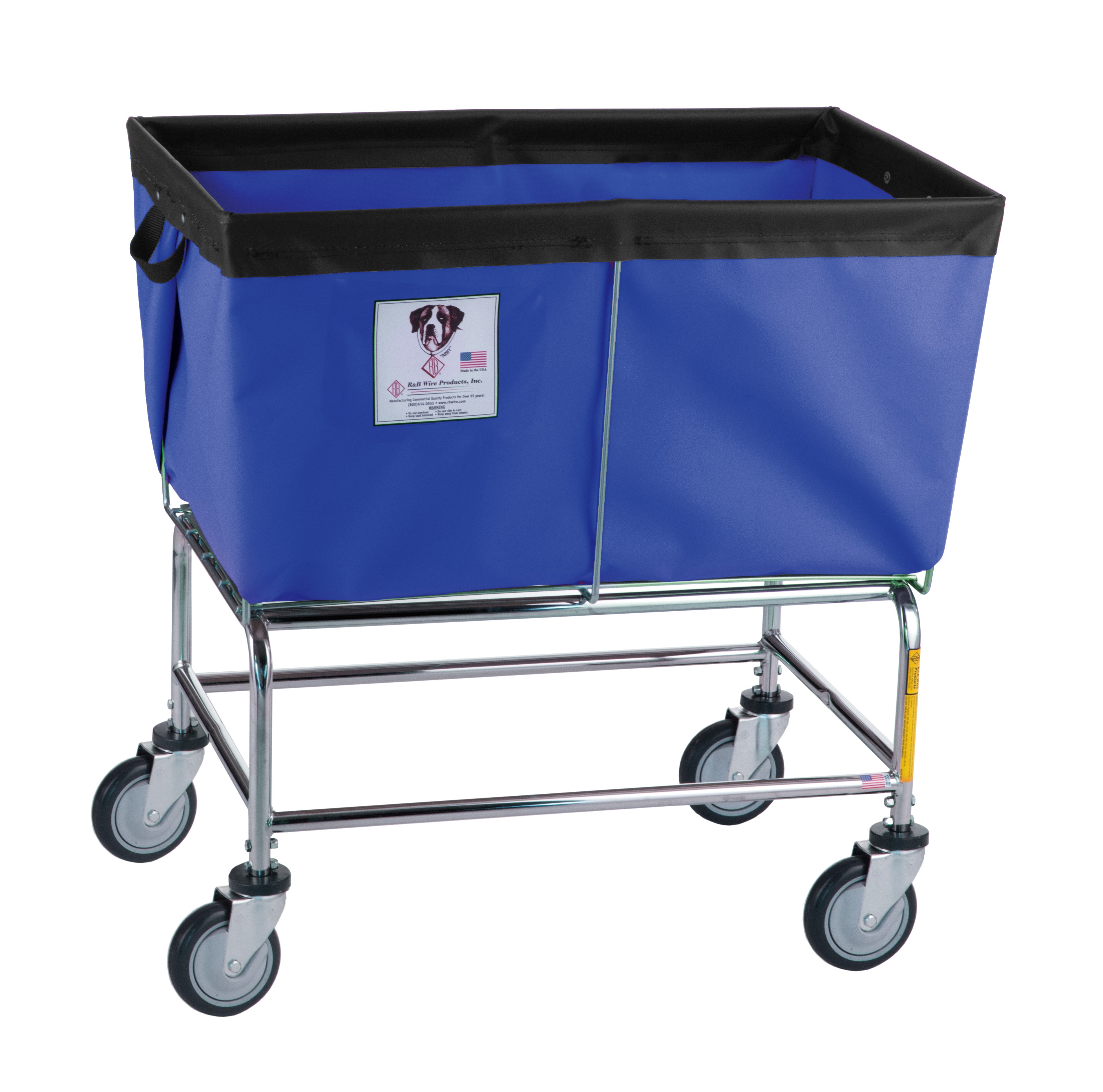 4 Bushel Elevated Vinyl Basket Truck, Gray