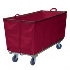 10 Bushel Burgundy Flatwork-Ironer Production Truck (With Spring Lift Platform)