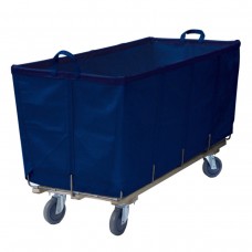 10 Bushel Navy Blue Flatwork-Ironer Production Truck (With Spring Lift Platform)