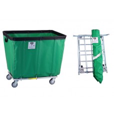 6 Bushel "UPS/FEDEX-ABLE" Vinyl Basket Truck, Forest Green