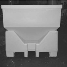 Dry Hopper with 7" Gate - Brilliant Orange