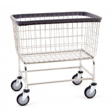 Chrome Large Capacity Wire Laundry Cart