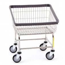 Chrome Front Load Wire Laundry Cart