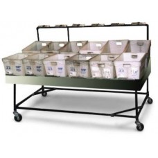 Flat Tub Sortation Table + casters