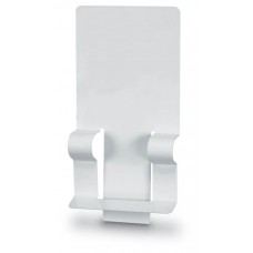 Plastic Placard ID Sign Holder (White) for Material Handling Container Truck (Cube Cart)