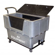 Ergonomic Secure AV Equipment Transfer Cart