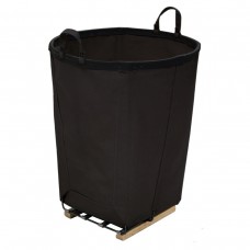 8 Bushel Black Round Basket.