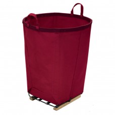 8 Bushel Burgundy Round Basket.