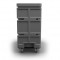 Convertible Shelf Bulk Cart - Black - Stencil (1) - Nylon Cover - Casters (8") - Steel Base