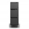 Convertible Shelf Bulk Cart - Black - Stencil (2) - Casters (8")