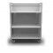 Convertible Shelf Bulk Cart - Cadet Blue - Stencil (1) - Casters (8")