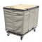 6 Bushel Natural Canvas Lockable Wood Covered Truck.