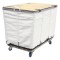 14 Bushel White Lockable Wood Covered Truck.