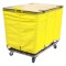 22 Bushel Yellow Lockable Wood Covered Truck.