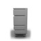 Convertible Shelf Bulk Cart - Red - Stencil (1) - Wire Shelves (2) - Nylon Cover - Poly Base
