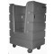 Bulk Container Cart - Cadet Blue - Casters (8")