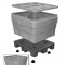 Bulk Container - Metallic Silver Cool - Stencil (1) - Lockable Lid